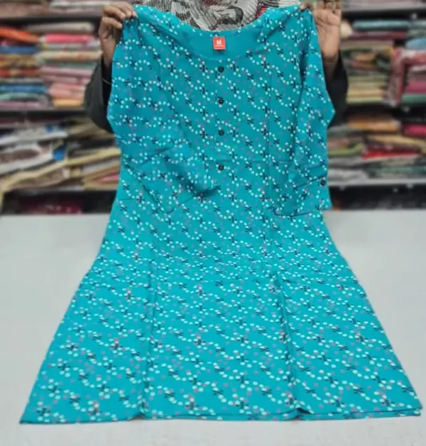 Premium Liva Certified Rayon Straight Kurti with Side Cut | SD64